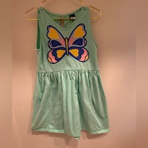 Old Navy Light Green Dress with Butterfly Accent